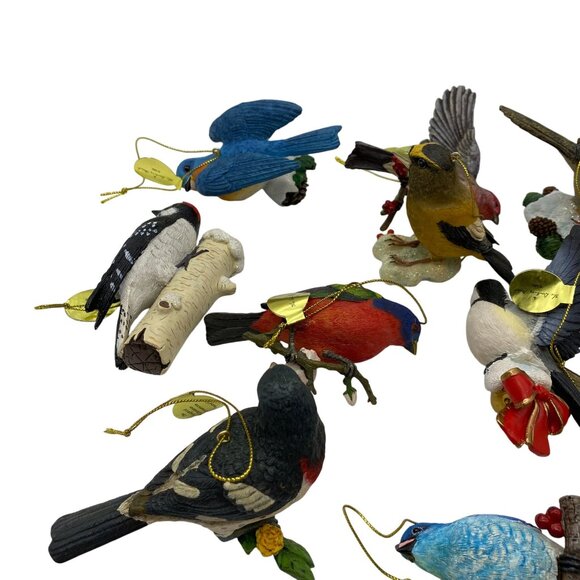 Danbury Mint Songbirds Christmas Ornaments set 11 Christmas tree ornaments - Picture 12 of 13